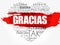 Gracias (Thank You in Spanish) love heart
