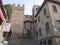 Gradara - historic center and the gate of the fortress.