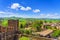 Gradara medieval village view from castle, Pesaro and Urbino, Marche region, Italy