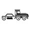 Grader machine tractor icon, simple style