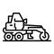 Grader machine truck icon, outline style