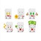 Grades paper cartoon character with cute emoticon bring money