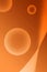 Gradient Aerospace Orange Colored Spheres for Abstract Background