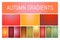 Gradient autumn wallpaper element vector background. mesh glow