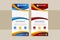 Gradient blue, red and orange curve Business Roll Up Banner