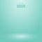 Gradient of blur turquoise green mint color background studio.