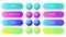 Gradient buttons. Next and back button, colorful prev and more buttons vector set