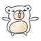 gradient cartoon kawaii cute teddy bear