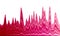 Gradient chart, statistics graph or oscillation diagram.