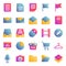 Gradient color icons for universal, web.