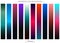 Gradient color pallet vector. Example of color trend guide.