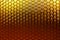 A gradient of gold and bronze colors of stained glass windows with a honeycomb pattern. A pattern under the sunlight