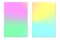 Gradient Hologram Backgrounds. Set of colorful holographic posters in retro style. Vibrant neon pastel texture. Vector gradient.