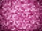 Gradient magenta colored mosaic tiles