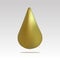 gradient mesh golden drop, vector