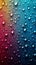 Gradient mixed colors backdrop adorned with delicate small raindrops