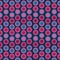 Gradient polka pink blue dots vector pattern