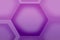 Gradient purple hexagon shape pattern for abstract background