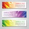 Gradient rectangle rainbow colorful vector banner