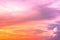 Gradient sky and Cumulonimbus  cloud in bright rainbow colors and Colorful smooth sky in sunset