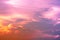 Gradient sky and Cumulonimbus  cloud in bright rainbow colors and Colorful smooth sky in sunset