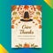 gradient thanksgiving cards collection vector design illustration