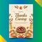 gradient thanksgiving cards collection vector design illustration