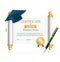 Graduated Cap Student and Roll Certificate. Vector