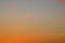 Graduated colors of sunset in sky for a background