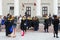 Graduates of European Humanities University near Town Hall, Viln