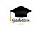 Graduation 2021. Graduation cap. Template Design Elements. Graduation Logo. Vector illustration