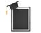Graduation Academic Cap with Blank Photo Frame
