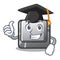 Graduation button I in the character shape