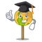 Graduation candy apple character cartoon