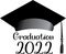 Graduation Cap 2022 Black and White