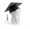 Graduation cap tooth