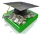 Graduation cap on US money - education costs