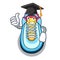 Graduation cartoon pair of casual sneakers