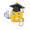 Graduation christmas ball gold shape the cartoon