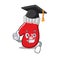 Graduation christmas mittens isolated in the cartoon