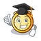 Graduation chronometer character cartoon style