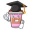 Graduation coffee cup character cartoon