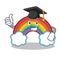 Graduation colorful rainbow character cartoon