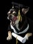 Graduation Dog Licking Face