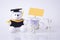 Graduation doll for text background