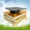 Graduation, education and knowledge icon