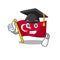 Graduation flag turkey isolated in the cartoon