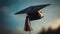 Graduation gown, cap, tassel success achieved generated by AI