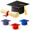 Graduation Hat and Diploma