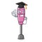 Graduation immersion blender placed in character box